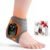 Foot Massager for Neuropathy Plantar Fasciitis Pain Relief, Foot Renew Ankle Massager, Ankle Heating Pad Heated Brace Wrap with 4 Heat Levels and 3 Vibration Modes for Women Men (Grey)