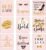 Outus 9 Pcs Inspiration Wall Decor for Women, Pink and Gold Makeup Lash Lips Wall Art Poster, Motivational Quotes Fashion Prints for Women Bathroom Bedroom Home Decor, 8 x 10 Inch, Unframed