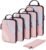 BAGSMART Compression Packing Cubes, 6 Set/4 Set/2 Set Travel Packing Cubes for Carry on Suitcases, Compression Suitcase Organizers Bag Set & Travel Cubes for Luggage, Lightweight Packing Organizers