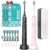 COSLUS C40 Sonic Electric Toothbrush for Adults: 47000 VPM for Deep Cleaning & Whitening with Travel Case – 5 Modes for Sensitive Teeth & Braces, Wireless Charging, 6 Brush Heads, Black & Pink (2PCS)