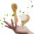 Zeutch Premium Face Scrubber Set, Facial Cleansing Brush for Exfoliator, Natural Bristle Face Scrubber for Lymphatic Drainage, Unclog Pores, Sensitive Skin, Reduce Ance, Glowing, 2 Pack