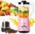Blender for Smoothies,300W Personal Blender and Grinder Combo for Kitchen with a 54oz Portable Smoothie Cups,Shakes,Juices,Frozen Drinks and a 12oz Coffee Cup with Seal Cover (Pink)