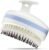 Scalp Massager with Double-Layer Bristles,Anti-Slip Rich-Lathering Hair Washing Shampoo Brush,Curved Scalp Scrubber with Better Head Fit for Dandruff Removal,Wet&Dry Use Scalp Stimulator.