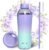Allcho Insulated Water Bottle for Women, 18oz Stainless Steel Leak Proof Tumbler with 2 Lids, BPA-Free Tritan Chug & Straw Lid, Double Wall Vacuum Flask