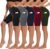 5 Pack Biker Shorts with Pockets for Women – 5″/8″ High Waist Spandex Workout Yoga Running Athletic
