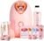 Pjordo Facial Steamer Spa Kit, Skin Scrubber, Nano Ionic Face Steamer for Deep Cleaning Unclogs Pores, Warm Mist Humidifier Steamer for Face Home Sauna SPA