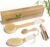 Dry Brushing Body Brush, Natural Boar Bristle Dry Brush, Bamboo Exfoliating Body, Face, Foot, Long Handle Back Scrubber Brush, Meridian Pressure for Lymphatic, Cellulite