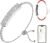 Smart Bracelet for Women, Health Activity Fitness Trackers, 24/7 Heart Rate, HRV, Blood Oxygen & Stress Monitor, 24H Sleep Tracker, Free APP for iOS & Android, Silver