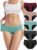 TIICHOO Period Underwear for Women Heavy Flow Soft Menstrual Panties Teens Ladies Leakproof Incontinence 5 Pack