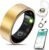 Smart Health Ring for Women Men Fitness Tracker with Heart Rate, Blood Oxygen, Blood Pressure, Sleep Monitoring, Step Counting, IP68 Waterproof for iOS and Android, No APP Fee, Gold 7