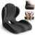 Ergonomic Seat Cushion, Office Chair Seat Cushions with L-Shaped Design, Memory Foam Orthopedic Cushion with Coccyx Hollow, Lumbar Support & Tailbone Pain Relief for Car, Truck, Gaming Chair (Black)