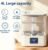 KZF 4L Top Fill Cool Mist Humidifier for Bedroom with 15H Runtime, 3 Mist Levels, 8H Timer, Essential Oil Tray, Humidity Display, Quiet Operation for Baby, Plants, Large Room