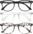 Okany Blue Light Blocking Glasses for Women Men, Round Computer Glasses, Anti-Glare/UV/Glare Gaming Glasses