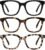 Reading Glasses for Women Men – Blue Light Blocking Magnifying Readers,Square Anti-Glare Computer Eyeglasses