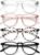 Blue Light Blocking Glasses for Women/Men – 4-Pack Computer Reading/Gaming/TV/Phone Glasses, Anti-Glare