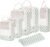 Narwey 6 Set Compression Packing Cubes for Travel Women Men, Travel Cubes for Carry On Suitcase, Durable Compression Luggage Organizer Bags