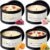 AOOVOO Crystal Energy Candles Set for Women – 4 Pack 26 oz Soy Wax Candles for Home Scented, 200 Hour Long Lasting Candle, Laughter Red Crystal/Love Rose Quartz/Joy Citrine/Passion Red Quartz