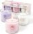 CHILLFLAME Scented Candles, Scented Candle Gift Set for Stress Relief, 3 Votive Candles for Women and Men, Birthday Candle Gifts for Women, Christmas Candles for Women (Pink + Purple + White, 7 oz)