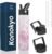 Konokyo Insulated Water Bottle 24oz Stainless Steel Sport Bottles with 3 Lids,Marble Blossom