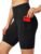 Ewedoos Biker Shorts Women Tummy Control Workout Shorts with 3 Pockets High Waisted Compression Gym Running Yoga Shorts Women