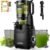 SUSTEAS Juicer Machines with 5.3″ Extra Wide Chute,Cold Press Juicer for Whole Fruits & Vegetables, 64oz Capacity Juice Extractor 250W, Easy to Clean, High Juice Yield, Home Juicer, Premium Black