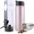 Sivaphe Infuser Travel Mug with Removable loose leaf Tea Strainer Tea Filter Water Bottle 18/8 Stainless Steel Insulated Tumbler for Women Rosegold