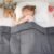 yescool Weighted Blanket 5 Pounds Cooling Weighted Lap Blanket, Grey Heavy Blankets for Sleeping, Weighted Throw Blanket Gift for 40-60lbs, 40″x60″