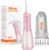 Bitvae C6 Water Dental Flosser Teeth Picks, Portable Cordless Oral Irrigator, IPX7 Waterproof Braces Flossers Cleaner, 5 intensities 6 Jet Tips, Rechargeable Water Dental Picks for Cleaning, Pink