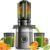 GlowWise Cold Press Juicer Machines for Whole Vegetables & Fruits, Slow Masticating Juicer Maker with Wide Feed Chute, High Juice Yield, Easy to Clean, Gray