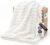Bedsure GentleSoft White Throw Blanket for Couch – Teacher Appreciation Graduation Gifts Birthday Gifts for Women Mom Her, Cozy Fleece Throw Blanket for Girl, Room Home Decor, Off White, 50×60 Inches