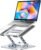 MCHOSE Laptop Stand with 360° Rotating Base, Foldable Adjustable Computer Holder, Ergonomic Design Compatible with MacBook Air Pro, Dell XPS, HP, Lenovo More 10-17″ (A-Silver)