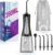 2026 New 350ML Water Dental Flosser Teeth Pick with Bag, 5 Modes Portable Cordless Oral Irrigator Cleaner, Electric Rechargeable IPX7 Waterproof for Home Travel Teeth Cleaning Flossing (Black)
