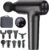 cotsoco Massage Gun Deep Tissue, Muscle Massage Gun with 9 Attachment Heads 20 Speeds & Silent Brushless Motor for Pain Relief, Handheld Percussion Back Massager Gun, Fathers Day Dad Gifts(Black)