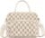 GASSDA Lunch Box for Women Insulated Lunch Bag Women Adult Cute Lunch Bags Reusable Lunchbox Cooler Tote Bag for Work Picnic (Beige-Brown Plaid)