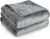 Topblan Weighted Blanket Twin Size 15lbs, Adult Weighted Blankets with Soft Warm Fabric for Sleeping and Calming, Adult Heavy Blanket for Sofa Bed, Grey, 48 x 72 inches