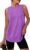 Womens Workout Tank Tops Lightweight Sleeveless Shirts for Women Loose Fit Tops for Athletic Running Tennis Yoga
