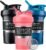 BlenderBottle Classic V2 Shaker Bottle Perfect for Protein Shakes and Pre Workout, 20-Ounce (3 Pack), Black, Navy, Pink