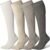 LEVSOX Viscose Made from Bamboo Compression Socks for Pregnant Women 20-30 mmHg Knee High Cute Mens Supports Socks for Travel