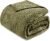 Exclusivo Mezcla Fleece Blanket King Size for Bed, Soft Fuzzy Plush Warm Lightweight Jacquard Flannel Blankets for Women, 90×104 Inches, Olive Green