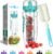 aquaFrut 32 OZ Fruit Infuser Water Bottle BPA-Free Fruit Infusion Sports Bottle – Flip Top Lid w Drinking Spout, Leak Proof, Made of Durable Tritan. Free Recipe eBook! (Teal)