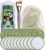 Cotton Cleansing Pads BS-MALL Gentle Reusable Rounds for Face & Eye Makeup Remover Pads for Face, Eyes & Lips, Soft Disposable Cotton Rounds for Sensitive Skin with 1 Mask Brush