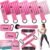 Ayombo Resistance Bands with Handles for Women, 150LBS Exercise Bands Set for Physical Therapy Yoga Pilates, 5 Level Workout Bands for Working Out with Door Anchor, Home Gym Fitness Equipment