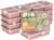 Bentgo Prep – 20-Piece 3-Compartment Reusable Meal Prep Containers with Lids, PFAS & BPA Free Materials, Durable, Microwave, Freezer, & Dishwasher Safe To Go Food Storage (Rosette Glitter)