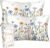 Miss Adola 2 Pack Silk Pillowcases – Standard Size 20 x 26 Inch Silky Pillow Cases for Hair and Skin Soft Smooth Cooling Aesthetic Bed Sleeping Pillow Covers with Zipper for Women, Colorful Flower