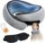 SYNNA Travel Neck Pillow for Airplane & Car, 360° Head and Chin Support, Ergonomic Memory Foam with Silky-Smooth Washable Cover for Flights, Road Trips & Office Naps