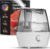 Cool Mist Humidifier – 2.2L Water Tank, for Bedroom, Baby, Quiet Ultrasonic Air Vaporizer, Adjustable Mist Level, 360 Nozzle Rotation, Auto-Shut Off, Large Area Humidifiers Easy Fill and Clean (Grey)