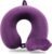 Sexysamba Pure Memory Foam Travel Pillow Set for Adults – Comfortable & Removable Machine Washable Cover, Neck Support Pillow Airplane Travel Kit with Eye Mask for Portable Plane Accessories – Purple