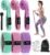 KANGFITER Long and Short Fabric Resistance Bands with Door Anchor, Non-Slip Stretch Booty Bands for Working Out Women & Men, Loop Exercise Elastic Bands for Home Physical Therapy Yoga Pilates