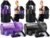 Soulchen 12 Pcs Foam Roller Set – 6 in 1 Deep Muscle Recovery Kit Includes Back Roller, Massage Ball, Muscle Stick, Fasciitis Ball, Stretch Strap & Bag for Body Physical Exercise Therapy, 2 Set
