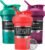 BlenderBottle Classic V2 Shaker Bottle Perfect for Protein Shakes and Pre Workout, 20-Ounce (3 Pack), Red, Green, Plum